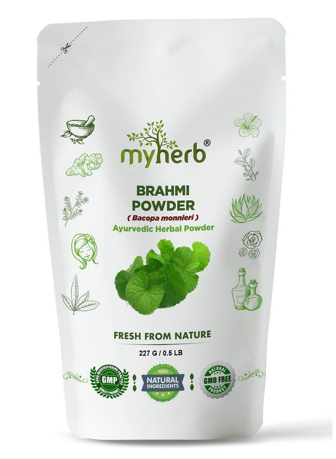 myherb Pure Natural 100% Organic Brahmi (Bacopa Monnieri) Powder ;; 227 Gm/0.5 Lbs ;; Ayurvedic Herbal Powder ;; Eco Friendly ;; For Men & Women - Image 2