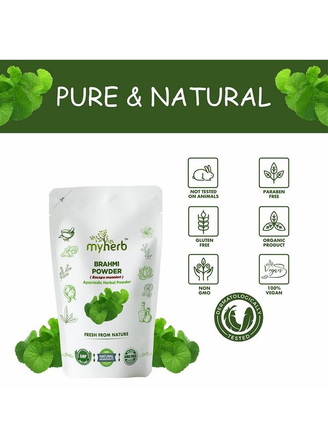 myherb Pure Natural 100% Organic Brahmi (Bacopa Monnieri) Powder ;; 227 Gm/0.5 Lbs ;; Ayurvedic Herbal Powder ;; Eco Friendly ;; For Men & Women - Image 5