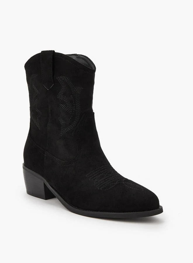 فلورا بيلا من شو إكسبرس بوت كاحل بكعب عريض نسائي