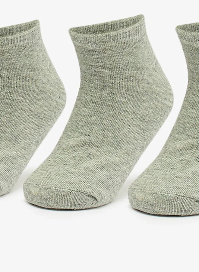 جونيورز Textured Ankle Length Socks - Set of 5