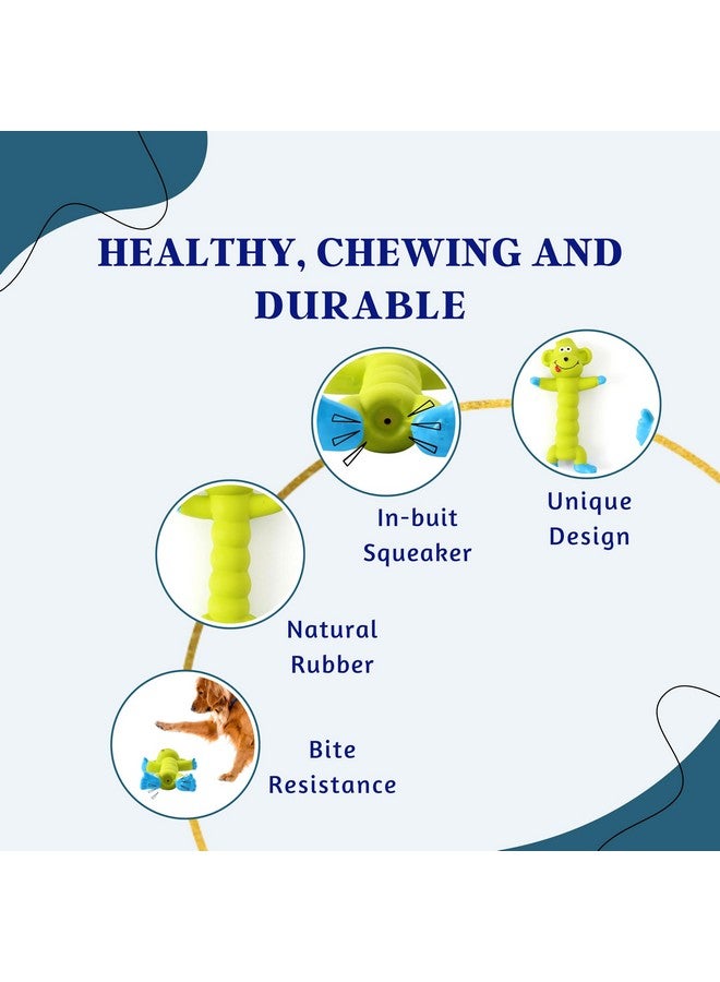 مجموعة ألعاب حبلية 5 في 1 تصدر أصواتًا ومضغًا للكلاب - (حبل مكون من عقدتين + كرة قطنية + جزرة + عصا ذرة + قرد أخضر) | لعبة مضغ ولعب وتسنين للكلاب الصغيرة والجراء - Image 5
