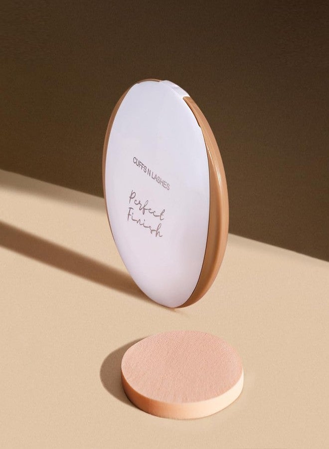 Cuffs N Lashes Perfect Finish Pressed Powder Compact with SPF 15 - 03 Fair | Medium Coverage Matte Oil Control | Lightweight Vegan &Cruelty-Free Compact Powder - Image 3