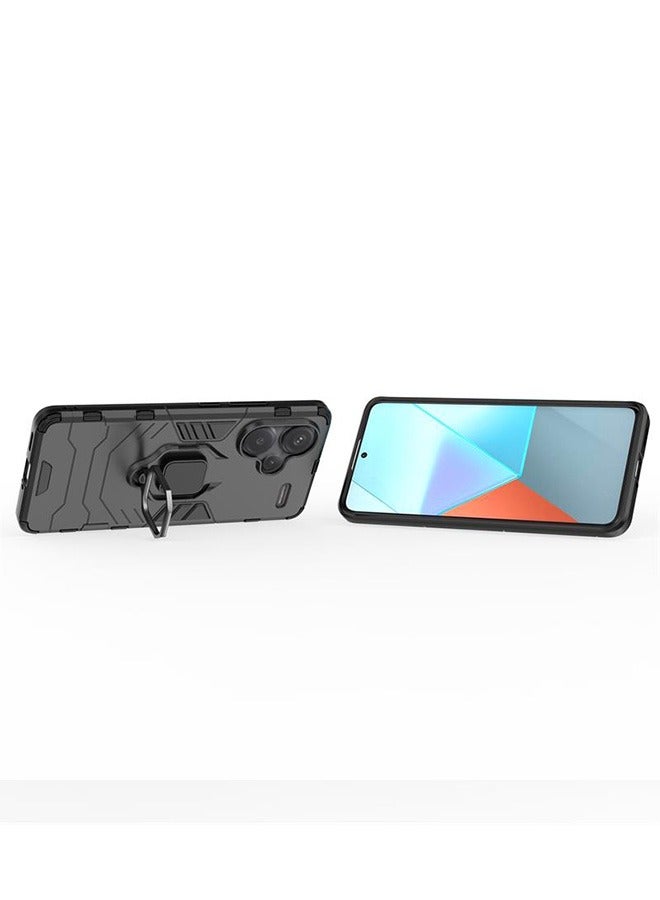غطاء حماية واقٍ لهاتف Xiaomi Redmi Note 13 Pro Plus 5G باللون الأسود - Image 3