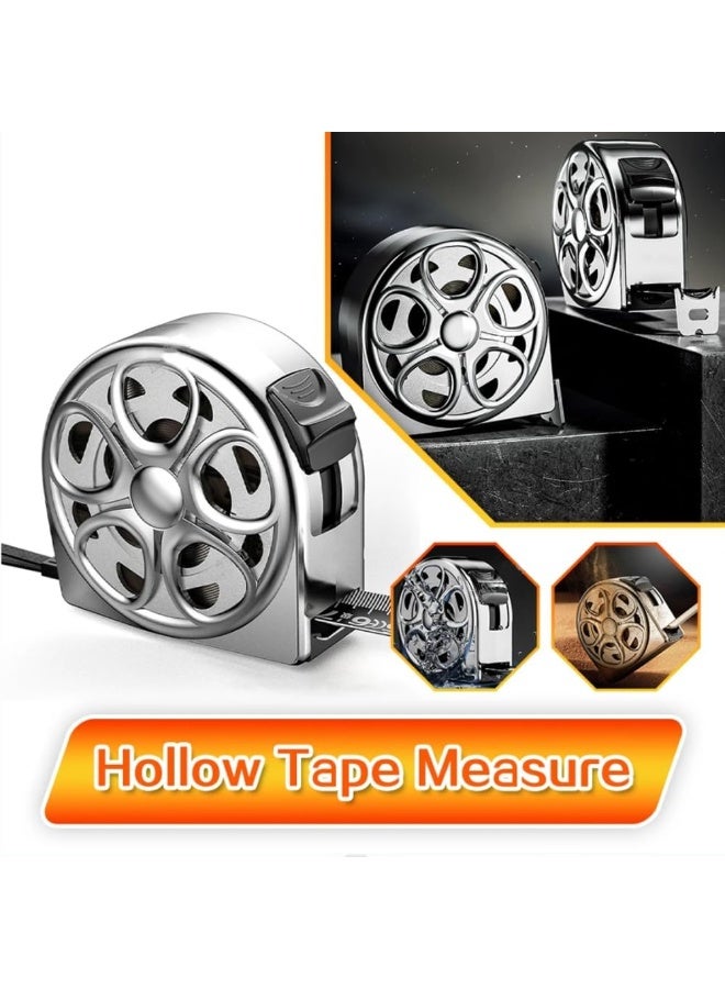 Bukela 3m Metric Tape Measure, Stainless Steel Anti-Corrosion Retractable Ruler, Self-Locking Auto-Lock Measuring Tool with Easy Read Fractions, Hollow Design for Woodworking, Silver (3mx16mm) - Image 5