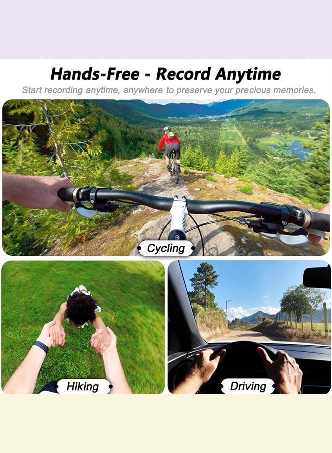 4K Mini Body Camera 128GB, Thumb Size Action Body Cam, Wearable Sports Cameras,Hands-Free POV Recording, Helmet Mount, Magnetic Sport DV for Bike Cycling,for Vlogging Pet Walk Swim - Image 4