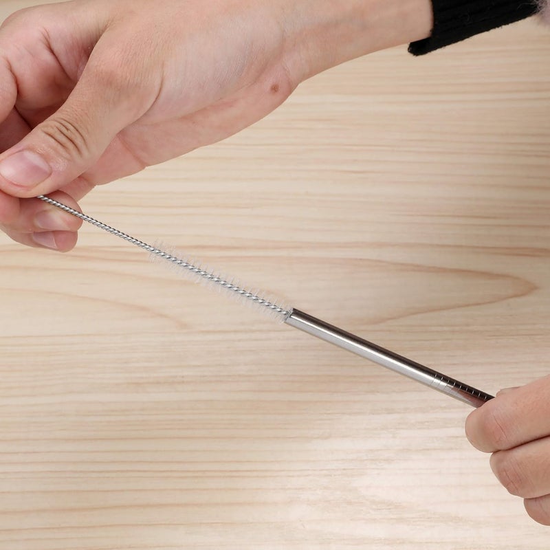 MADHYA Straw Cleaner Brush Set, 2-Piece Long Cleaning Brush for Straws on Tumbler, Water Bottle, Sippy Cup, and Pipes, Tubes or Hummingbird Feeders - Image 4