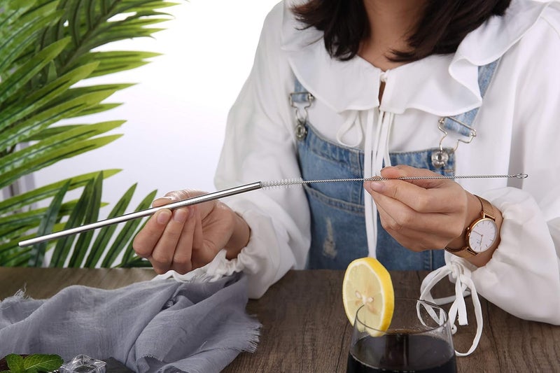 MADHYA Straw Cleaner Brush Set, 2-Piece Long Cleaning Brush for Straws on Tumbler, Water Bottle, Sippy Cup, and Pipes, Tubes or Hummingbird Feeders - Image 3