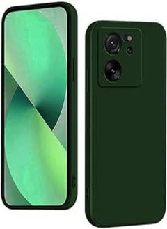 High Quality Liquid Silicone Case Padded Inside with Camera Protection Compatible with Mi 13T / Mi 13T Pro (Oil)