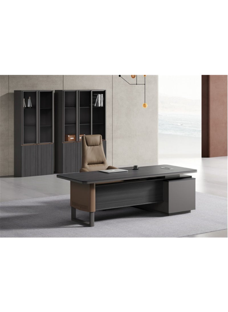 طاولة مكتب هوي مي ZY-200 التنفيذية، لون رمادي