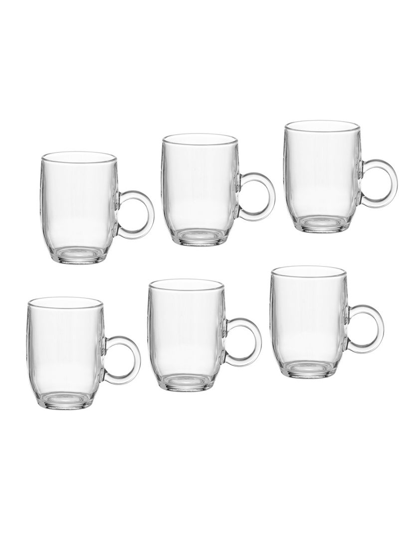 Blinkmax A set of clear glass tea and coffee cups, 6 pieces  - Image 1
