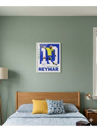 8x10 Inch Neymar Jr Football Poster Wall Art – Brazil Soccer Star Print for Kids Room & Bedroom Décor - view 3