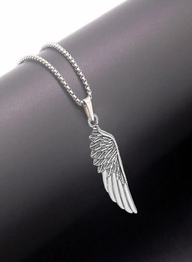 Mahi Hip Hop Wing Necklace Angel Wings-Shaped Necklace Pendant for Men and Women (PS1101904R) - Image 2