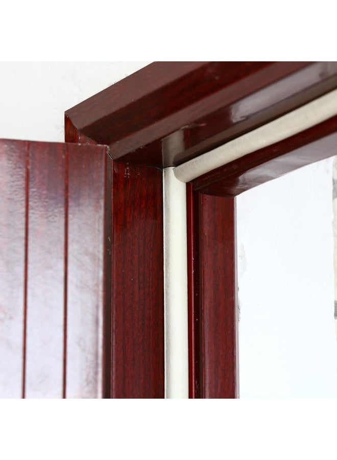 SUNMON Door Seal D-Type Strip Weather Stripping Self Adhesive Foam For Doors And Windows Soundproofing Weatherstrip Gap Collision Avoidance White - Image 5