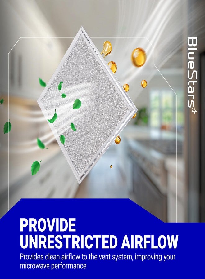 BlueStars PACK OF 2 WB02X11534 Microwave Oven Grease Filter 6-3/8 x 6-3/4 x 3/32 inch - Fit for GE & Samsung Over-the-Range Microwave Ovens - Replaces DE63-00666A AP5306190 PS3506741 - Image 4