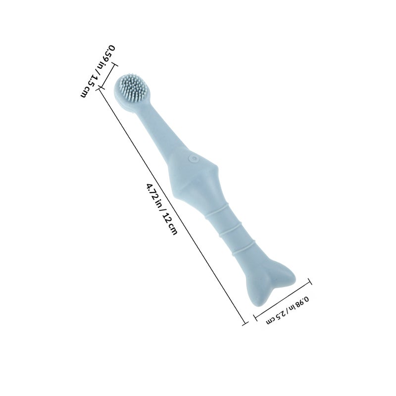 2pcs Reusable Pet Oral Care Toothbrush Silicone Cartoon Convenient Pet Teeth Cleaning Toothbrush Dog Cat Soft Toothbrushes - Image 2