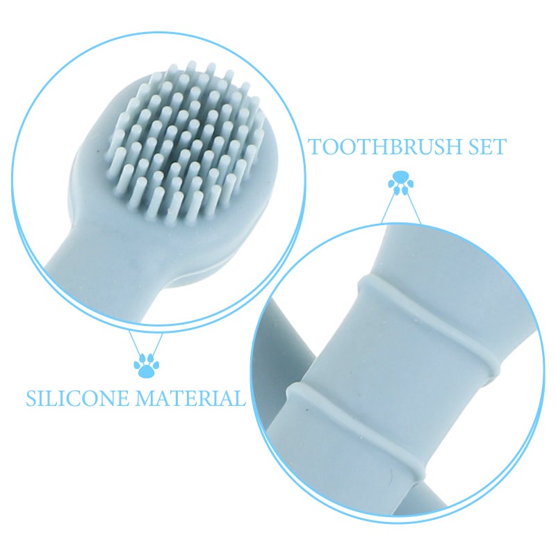 2pcs Reusable Pet Oral Care Toothbrush Silicone Cartoon Convenient Pet Teeth Cleaning Toothbrush Dog Cat Soft Toothbrushes - Image 5