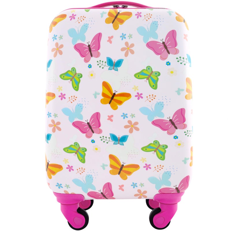 Travelers Club 5 Piece Kids' Luggage Set, Butterfly - Image 2