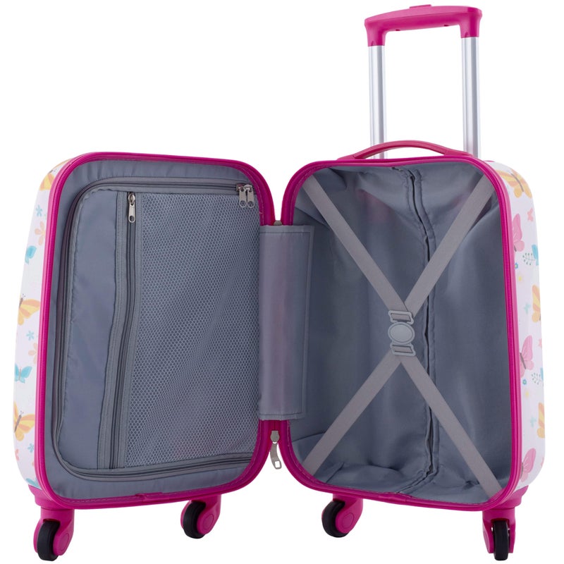 Travelers Club 5 Piece Kids' Luggage Set, Butterfly - Image 4