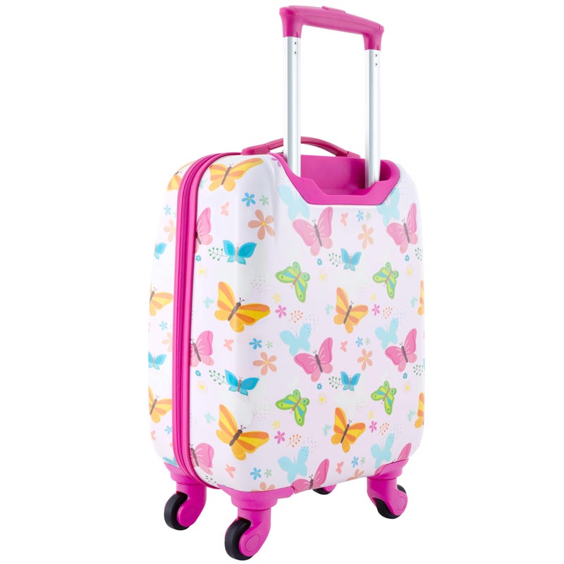 Travelers Club 5 Piece Kids' Luggage Set, Butterfly - Image 3