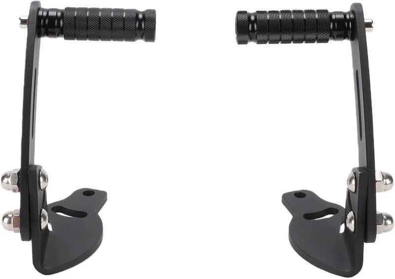 Adjustable Highway Pegs Mount Kit for RT 2010-2019, 2pcs AntiSlip Floorboard Foot Pegs with 30° Angle & 6.8cm Height Adjustment, Alloy Steel - Image 2