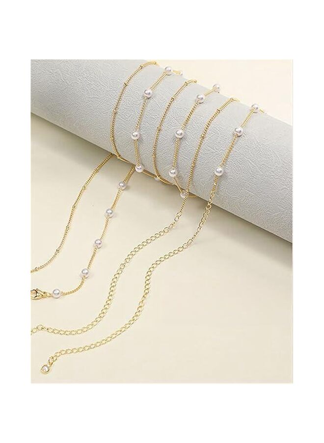 قطعتين من إكسسوار سلسلة الخصر، طلاء ذهب عيار 18، مناسب لسلسلة البطن متعددة الطبقات للنساء، حزام متعدد الطبقات قابل للتعديل - Image 3