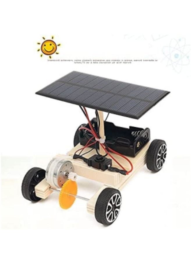 GGEROU Wooden Puzzle Car,Remote Control Off Road Tracked Tank and Solar Power Race Car, Educational Puzzle Game, Dual Powers for Electric Motor,DIY Experiment for Kids, Teens and Adults  - Image 2