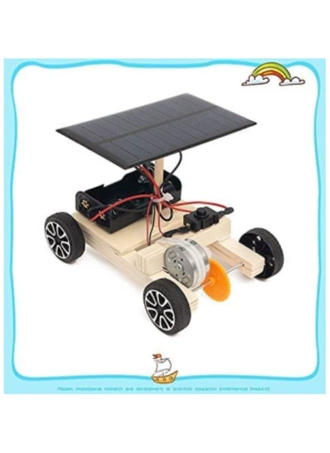GGEROU Wooden Puzzle Car,Remote Control Off Road Tracked Tank and Solar Power Race Car, Educational Puzzle Game, Dual Powers for Electric Motor,DIY Experiment for Kids, Teens and Adults  - Image 3
