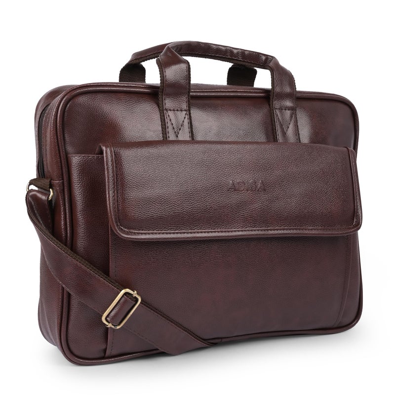 ADISA Laptop Messenger Office Bag Briefcase for Work for Men (LB6052-BRO) - Image 4