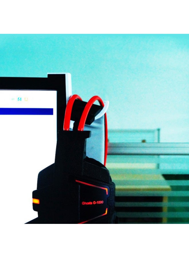 Loquat Internet Cafe Headset Small Hook Headset Holder Headset Rack Computer Headset Receiver Hook Explosions-Color:White-Style:Small Hook - Image 3