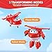 Super Wings Transformable Toys 5 in Jett Airplane Transforming Figures Toys 2 in 1 Mode Rescue Bots Action Figure Toys for 35 Year Old Boys Girls Fun Plane Toys for Toddlers Kids Age 3 4 5 6 7 - Image 4