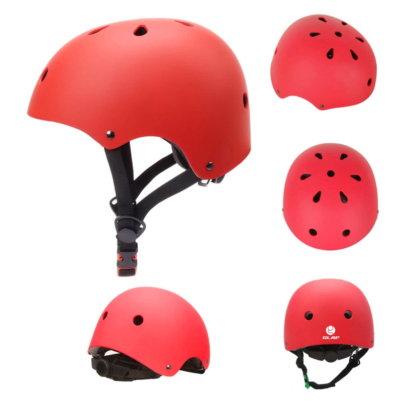 Glaf Toddler Helmet 2-4 Years Kids Bike Helmets For 2-8 Years Old Baby Girls Boys Multi-Sport Helmet Adjustable Skateboard Bicycle Helmet Lightweight 2 Sizes For Toddler To Youth (Red  Small) - Image 5