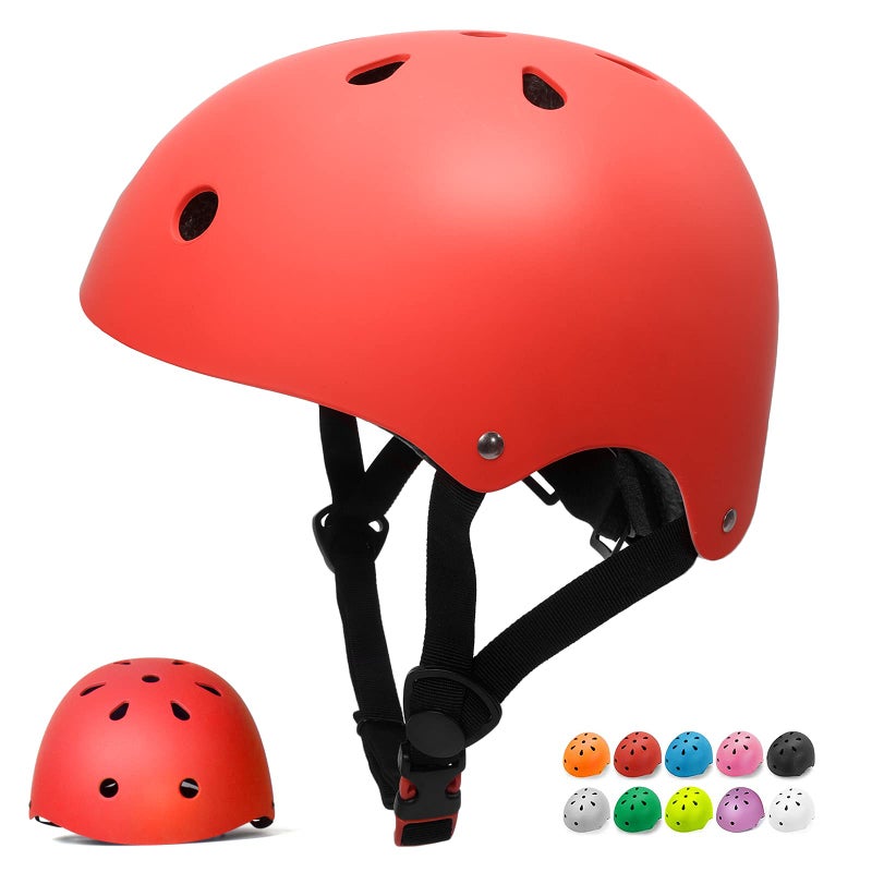 Glaf Toddler Helmet 2-4 Years Kids Bike Helmets For 2-8 Years Old Baby Girls Boys Multi-Sport Helmet Adjustable Skateboard Bicycle Helmet Lightweight 2 Sizes For Toddler To Youth (Red  Small) - Image 1