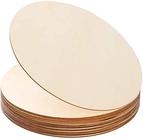 SpotOnn MDF Round Circle Board Sheet for Art and Craft Unfinished Round Wood Slices for Resin Art, Mandala Art,Pyrography, Painting, DIY MDF Cutouts (MDF -Circle 8x8 inch-2PC) - Image 3
