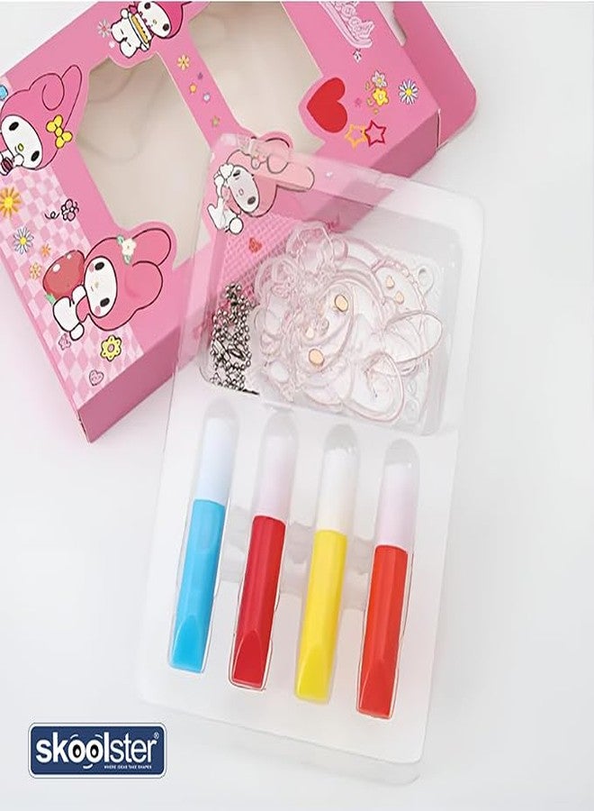 Skoolster DIY Painting Kit for Kids, Pack of 1, Fun & Learning DIY Activity with Color Tubes, Attachable Chains and Charms, Perfect for Gift, Kids, Coloring and Educational (Random Design) - Image 2