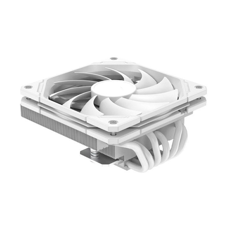 White CPU Air Cooler with 6 Heat Pipes Powerful Quiet Fan for Gaming PC - Image 4