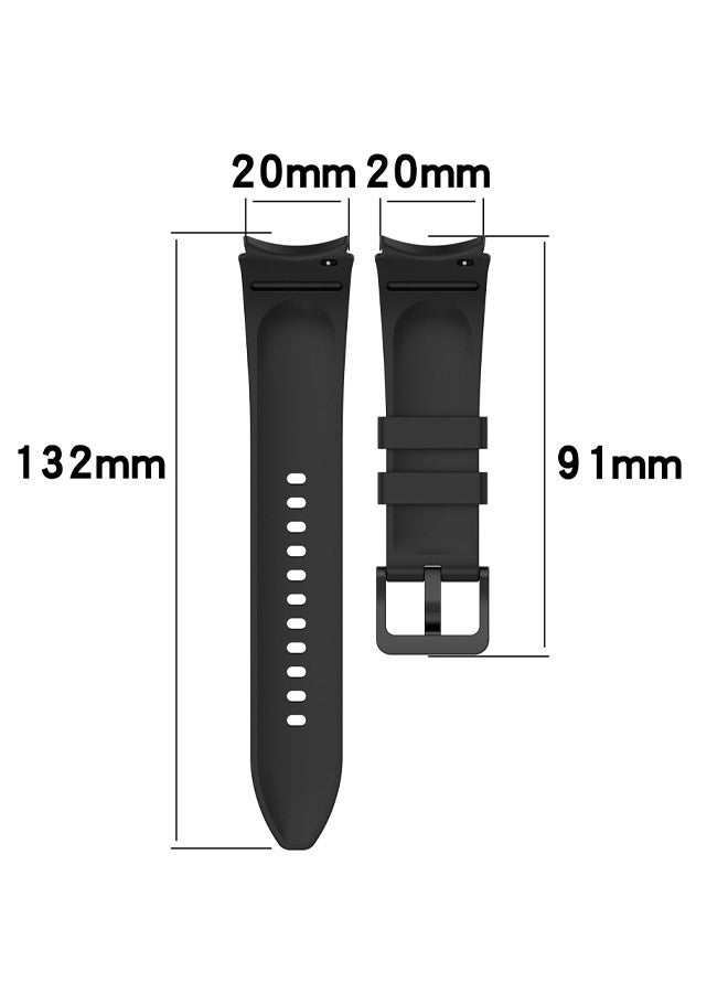 Samsung Galaxy Watch 6 40mm/44mm Strap Galaxy Watch 6 Classic 43mm/47mm Silicone Strap Compatible - Image 4