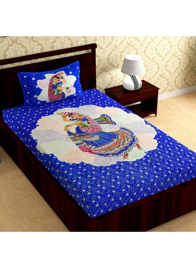 Urban Magic 104 TC Cotton Jaipuri Printed Single Bedsheet with 1 Pillow Cover - pzsku/ZA2CDDCBFEB05BEF0778FZ/45/_/1737536969/ecdd6c06-d9ab-48d4-8a80-4d111ab2f598