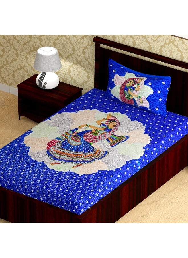 Urban Magic 104 TC Cotton Jaipuri Printed Single Bedsheet with 1 Pillow Cover - pzsku/ZA2CDDCBFEB05BEF0778FZ/45/_/1737536971/202645f4-1cf9-4e52-8390-b5c0d1483ab9