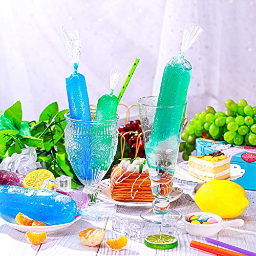 Patelai 300 Pcs Ice Lolly Bags Disposable Ice Cream Mold Bags with Silicone Funnel, 3 Size Candy DIY Pouch for Making Yogurt, 2x12 Inch, 3x12 Inch, 3x10 Inch - Image 4