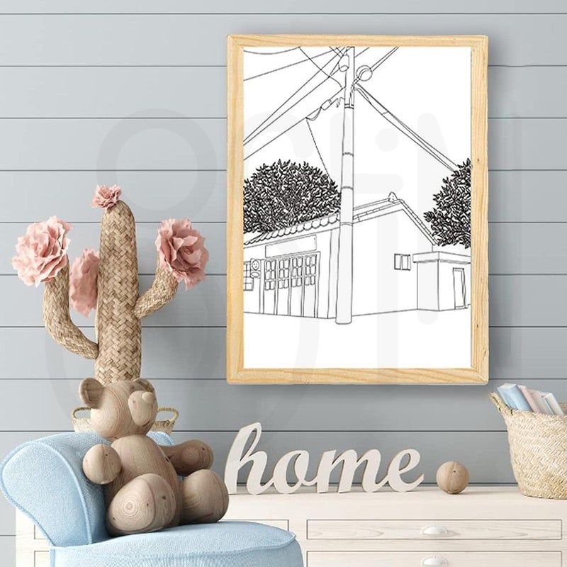 Ostin Shadow Box Frame Light Painting Decoration Art Frame with Light Shadow Art Light Painting Decorative Painting Creative Night Lights LED Table Lamp S sunset and street lights - Image 5