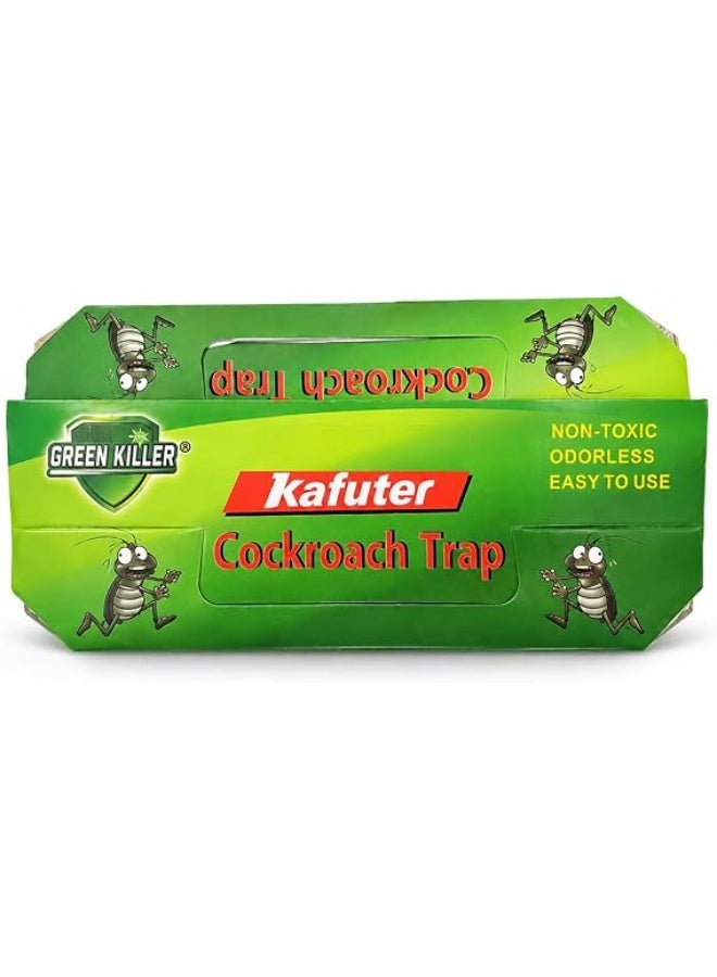 green killer ١٠ قطع من مصائد الصراصير ذات الالتصاق القوي في علبة واحدة - Image 1