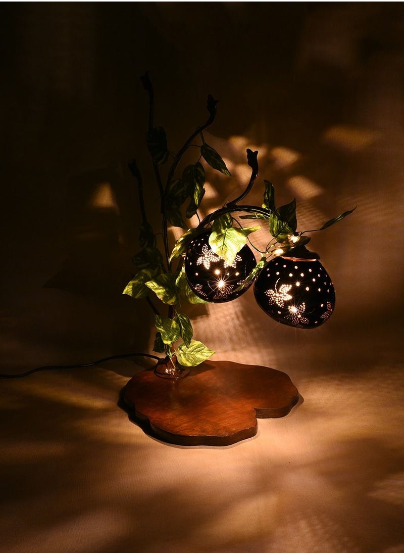 N & H Tree Shaped with 2 Balls Leaves Design Table Lamp  - Image 2