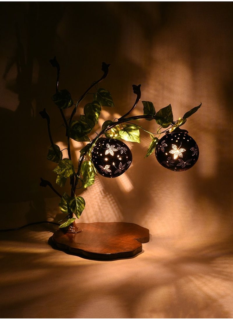 N & H Tree Shaped with 2 Balls Leaves Design Table Lamp  - Image 3