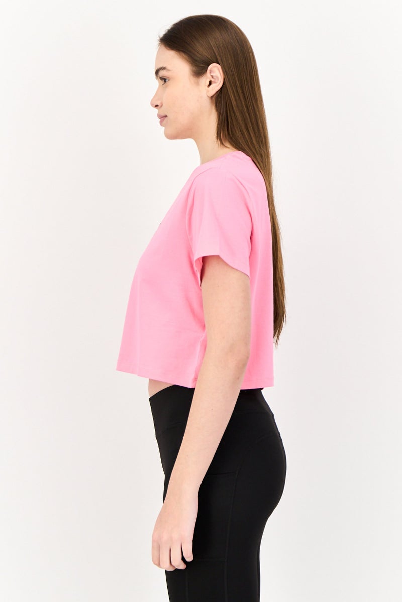 PUMA Women Sportswear Fit Short Sleeves Outdoor Top, Pink  - Image 2