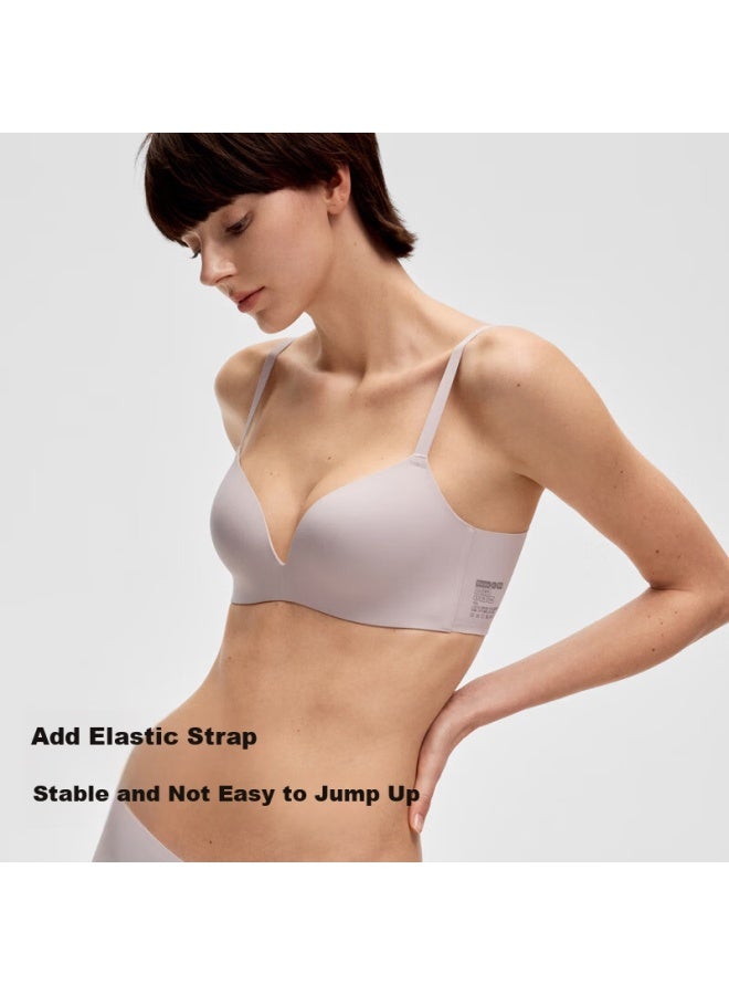 Bananain Jiao Nei 301p Women's Bra Strong Push-up Natural Round Shape Seamless Breathable Wireless Bra - Image 3
