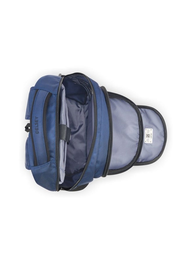 DELSEY Paris - Element Navigator 15.6" Laptop Protection 2 Compartment Backpack - Navy Blue - Image 1