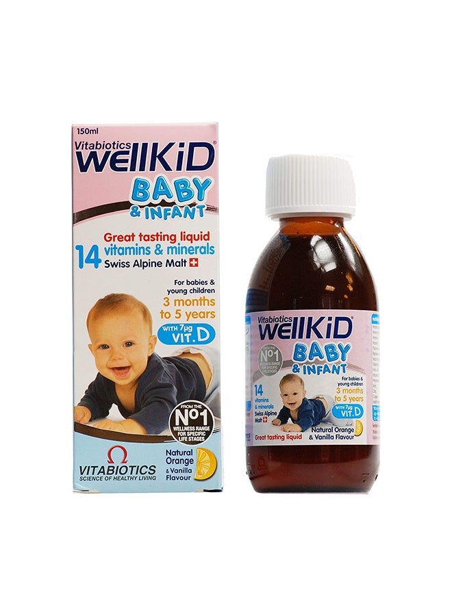 Vitabiotics Wellkid Baby And Infant Syrup- 150Ml
