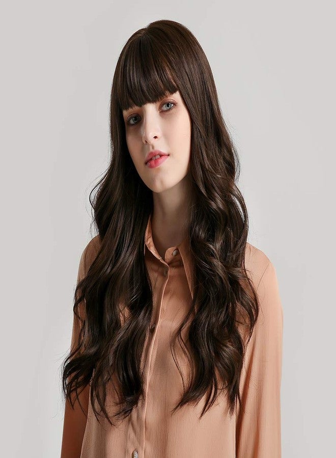 لاش لوكس شعر مستعار صناعي مموج طبيعي من LUSH LOCKS® للنساء والفتيات والسيدات (بني) 12 بوصة - Image 2