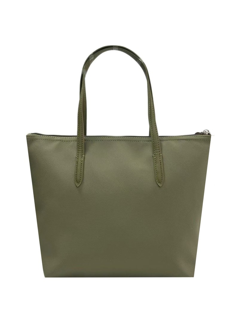 Lacoste Women's L12.12 Concept Fashion Versatile Capacity Zipper Handbag Single Shoulder Bag Tote Bag Camera Bag Medium - Image 4