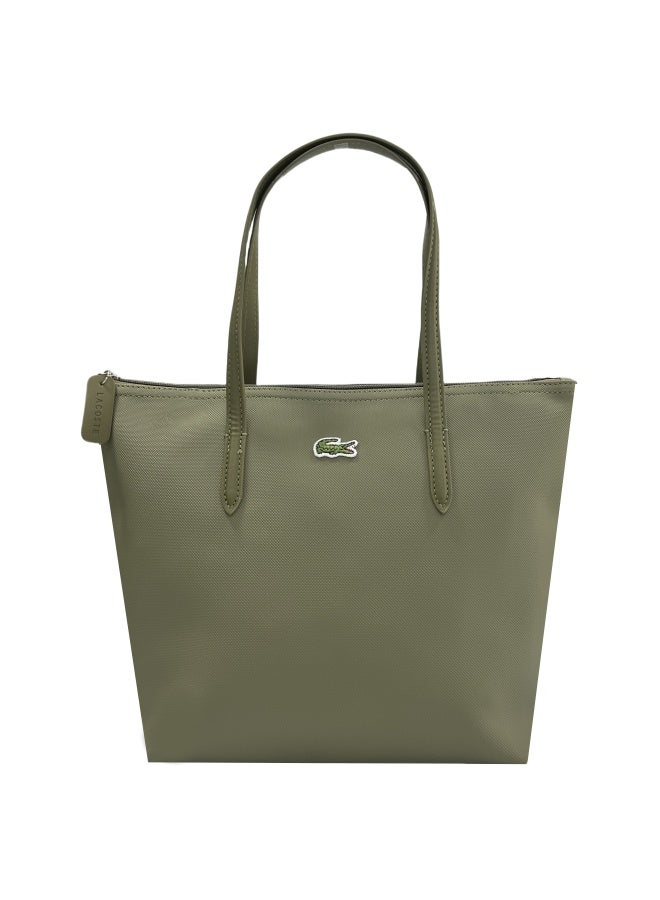 Lacoste Women's L12.12 Concept Fashion Versatile Capacity Zipper Handbag Single Shoulder Bag Tote Bag Camera Bag Medium - Image 1